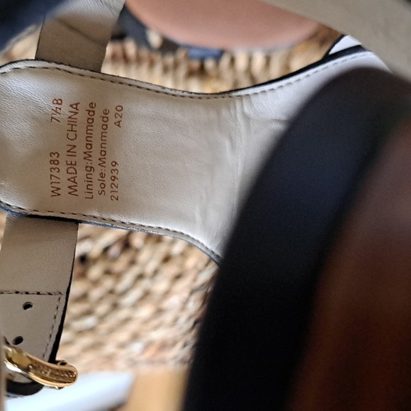 Cole Haan Womens Jacey Black Leather‎ Block 3" Heel Strappy Cage Sandals S-7.5 - Picture 9 of 10